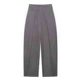 Autumn New High-Waisted Folding Balloon Trousers 1255557