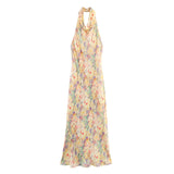 BSK&TRAF Women's Clothing Autumn 2025 New French Holiday Flower Print Dress 3830843